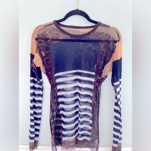 Jean Paul Gaultier vintage mesh top